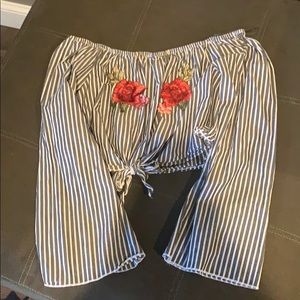 Off the shoulder long sleeve